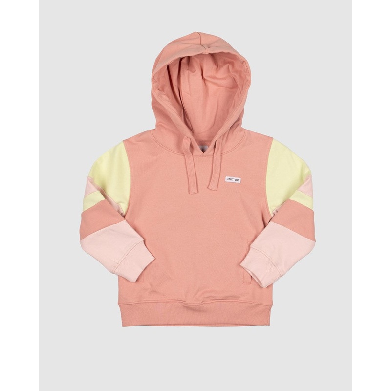 Unit Crest Kids Hoodie PEACH PINK 0