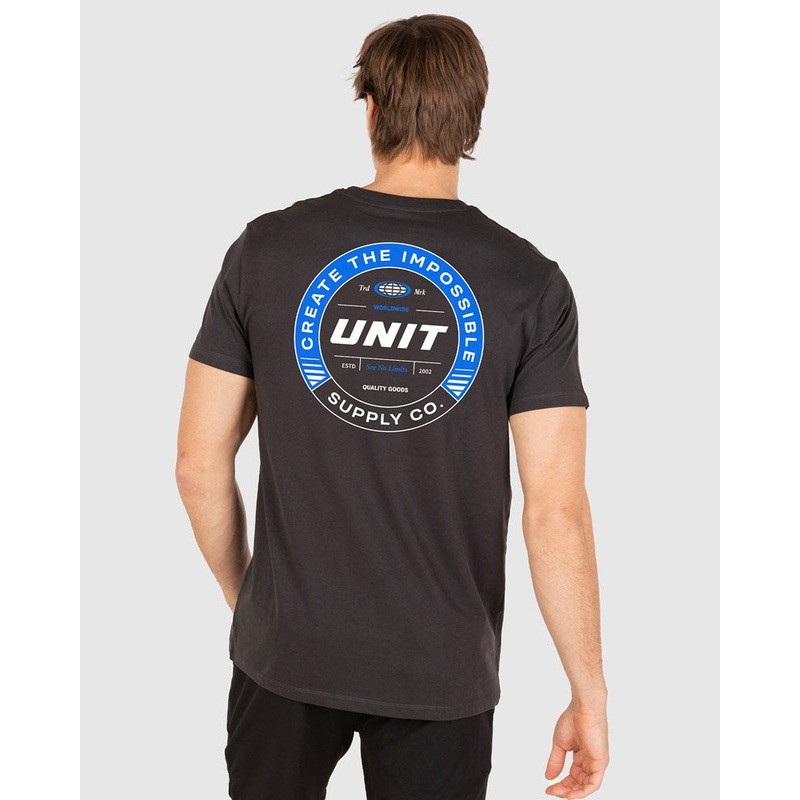 Unit Metric Tee WASHED BLACK S