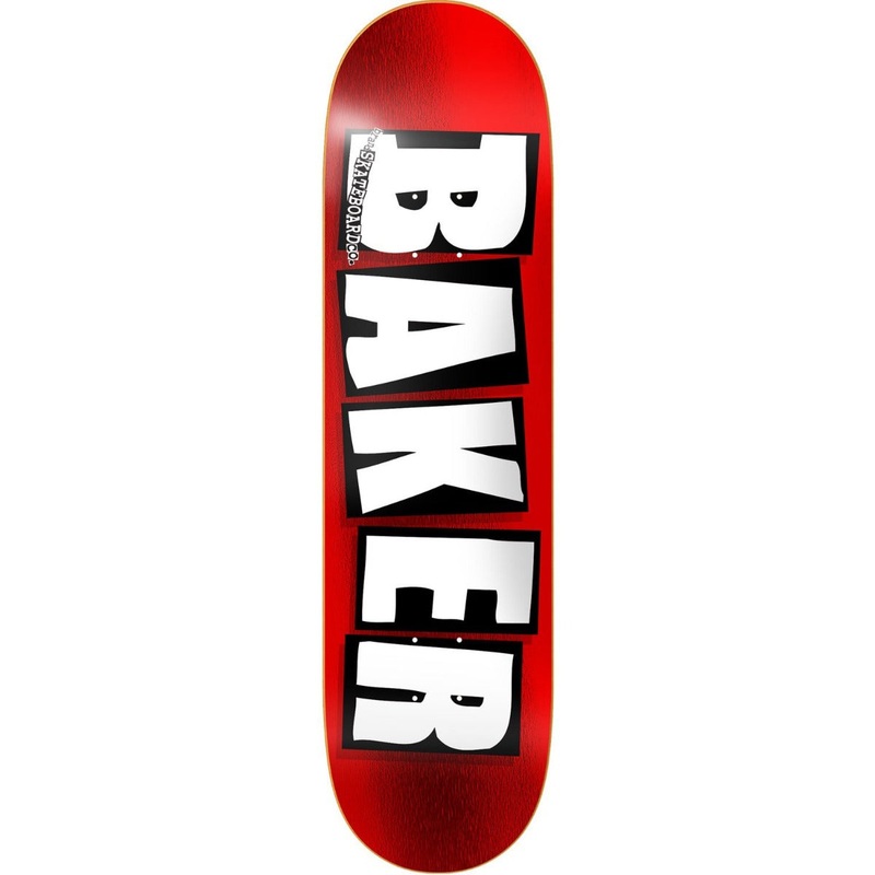 Baker Brand Logo Red Foil Skateboard Deck – 8.5″