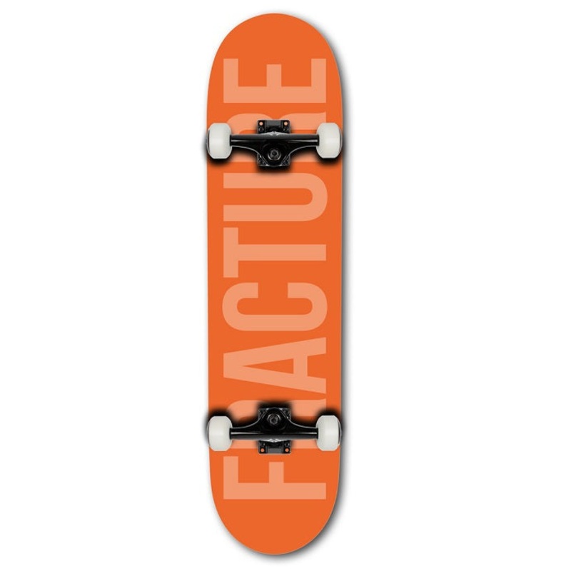 Fracture Fade Orange Skateboard – 8.0″