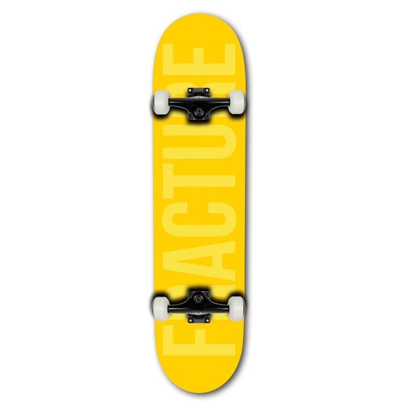 Fracture Fade Yellow Skateboard – 7.75″