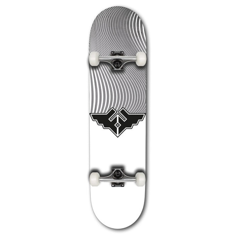 Fracture Wings V4 Grey Skateboard – 8.25″