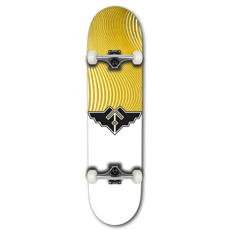 Fracture Wings V4 Yellow Skateboard – 8.0″