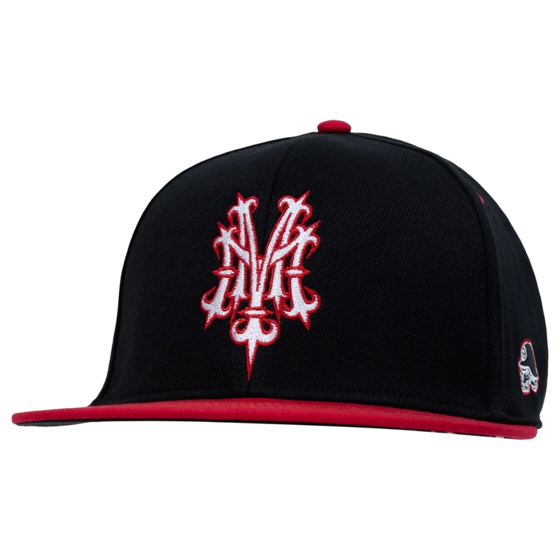 Metal Mulisha Metal Ball Flex Hat BLACK RED S/M
