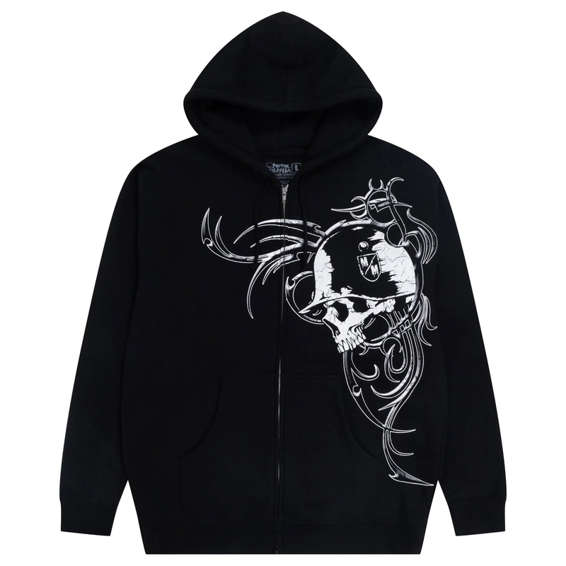Metal Mulisha War Paint Heavy Zip Hoodie BLACK S