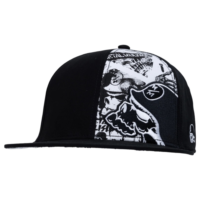Metal Mulisha Werk Flex Hat BLACK WHITE S/M