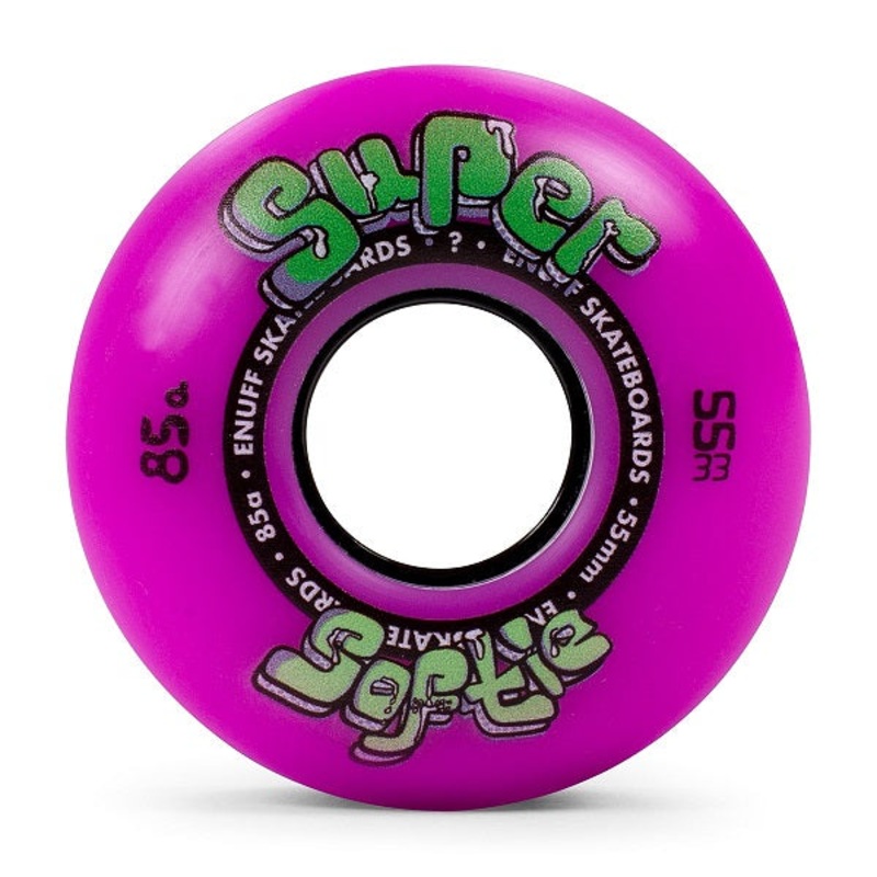 Enuff Super Softie Purple Skateboard Wheels – 55mm 85a