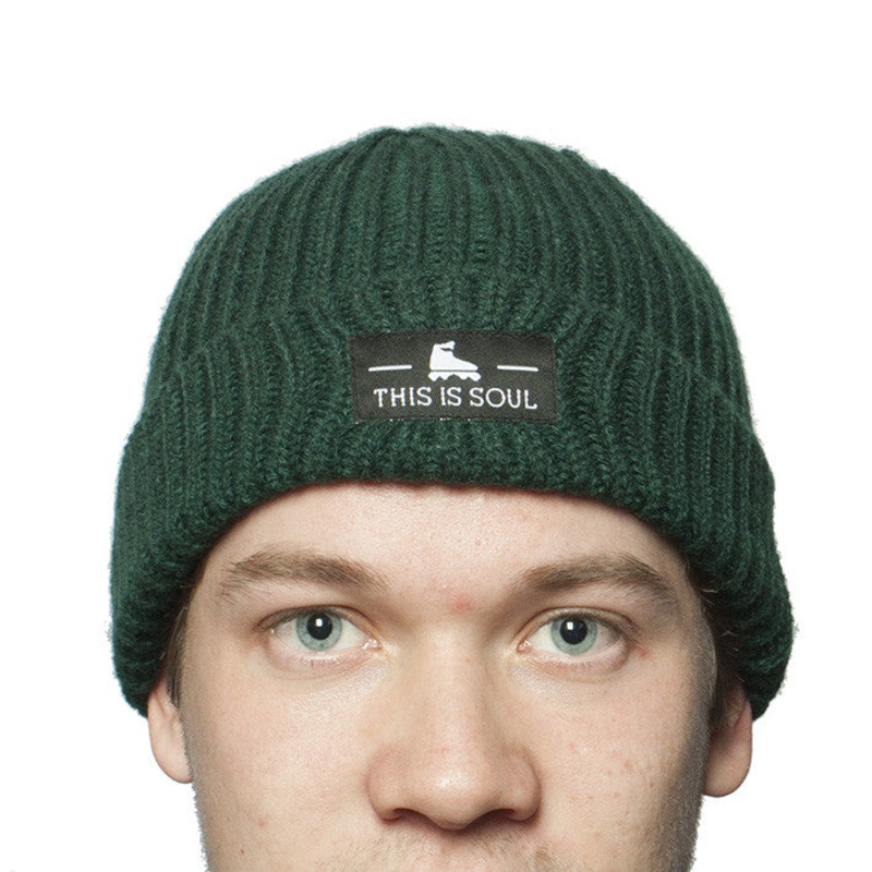 Knit beanie green