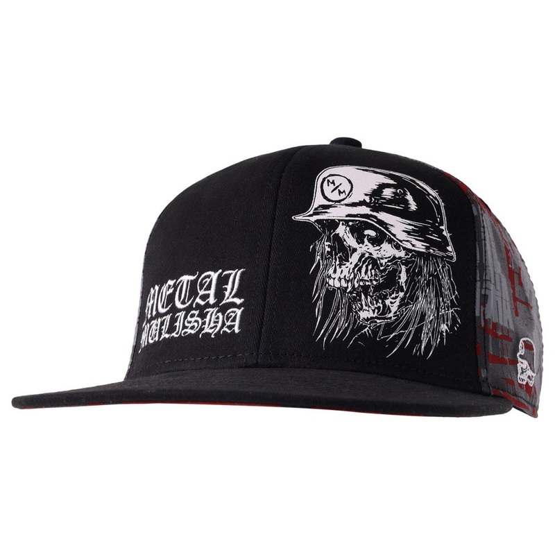 Metal Mulisha Mayhem Flex Hat BLACK RED S/M