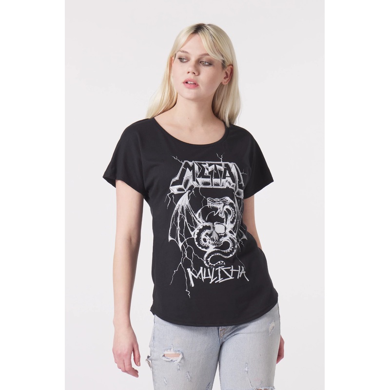 Metal Mulisha Poison Dolman Top BLACK XS