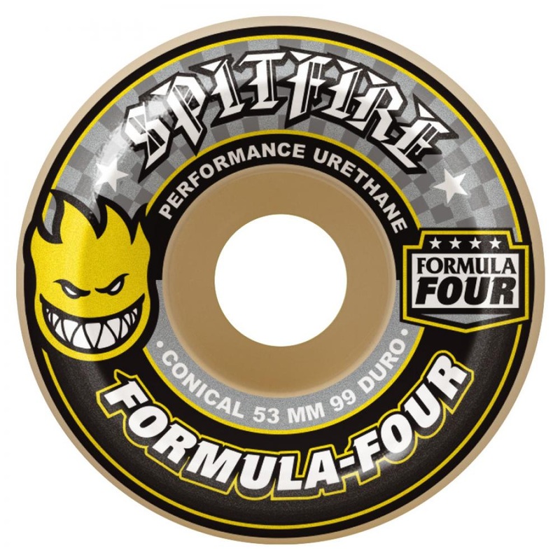 Spitfire Formula Four Conical Skateboard Wheels – 52mm 99d