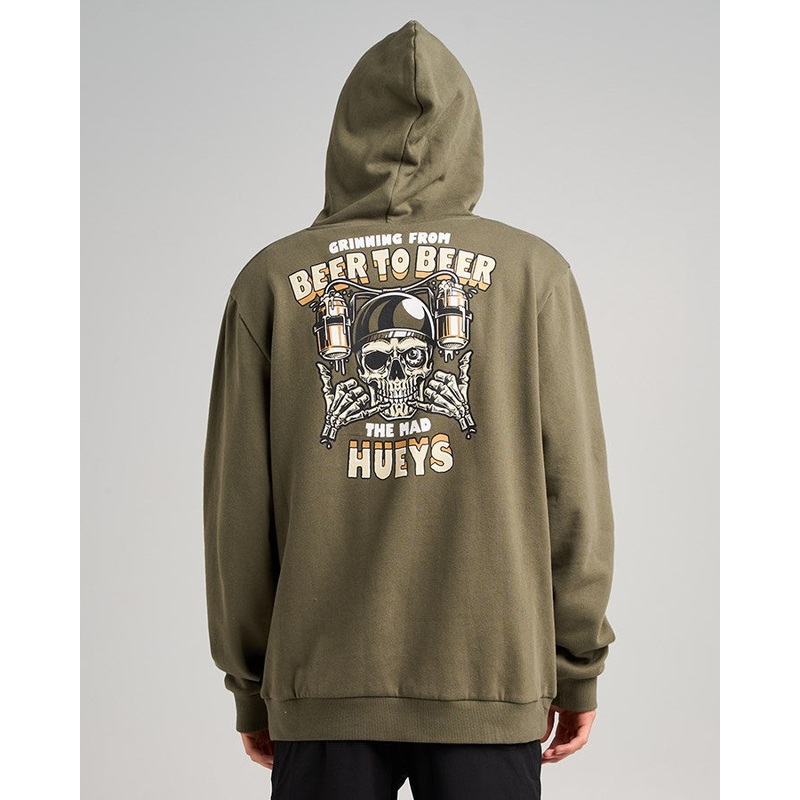 The Mad Hueys BEER TO BEER | PULLOVER OLIVE S