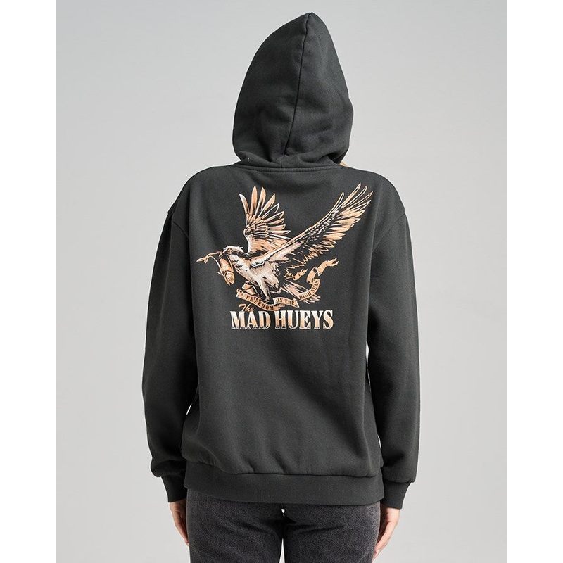 The Mad Hueys FREEDOM HUEYS | WOMENS PULLOVER VINTAGE BLACK XS