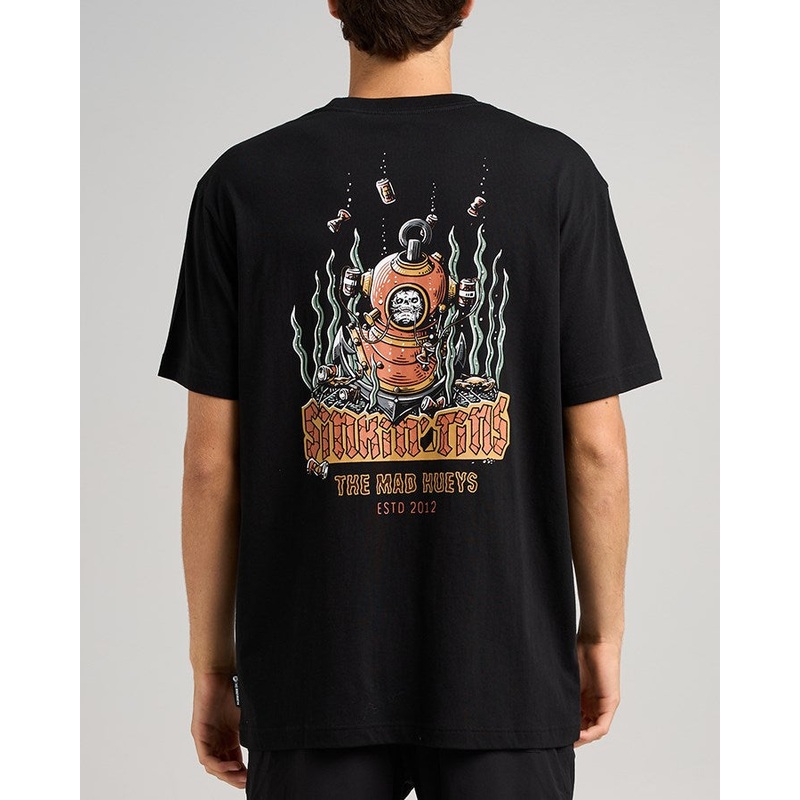 The Mad Hueys SINKIN TINS | SS TEE BLACK S