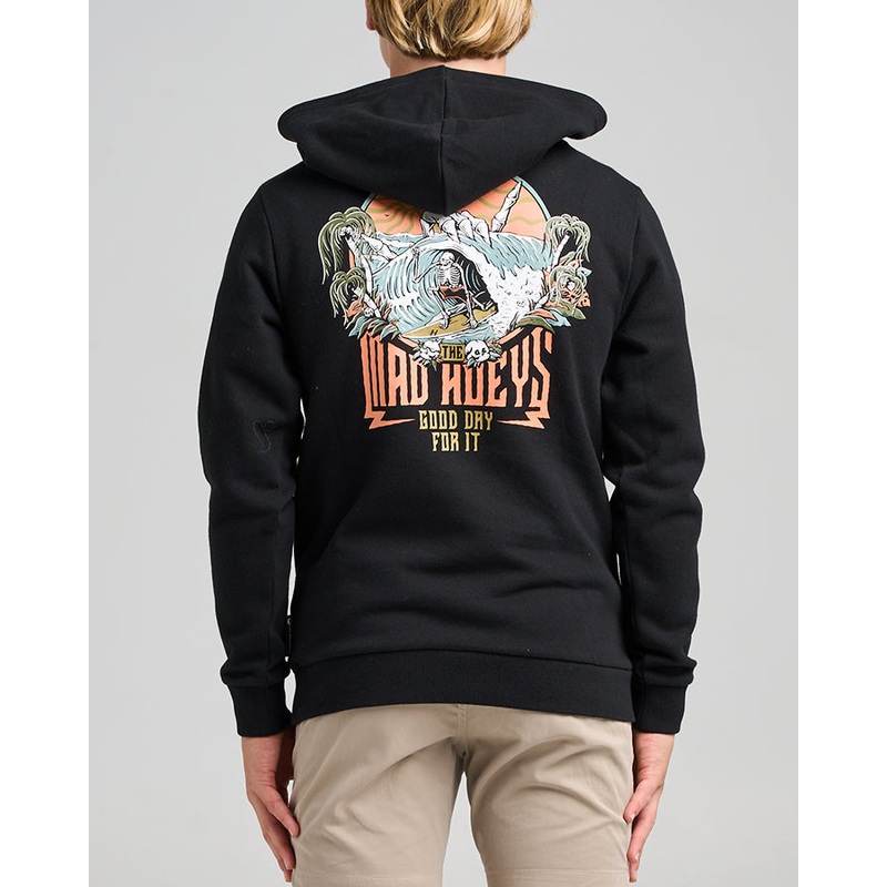 The Mad Hueys TROPIC FROTHIN CLUB | YOUTH PULLOVER BLACK 6