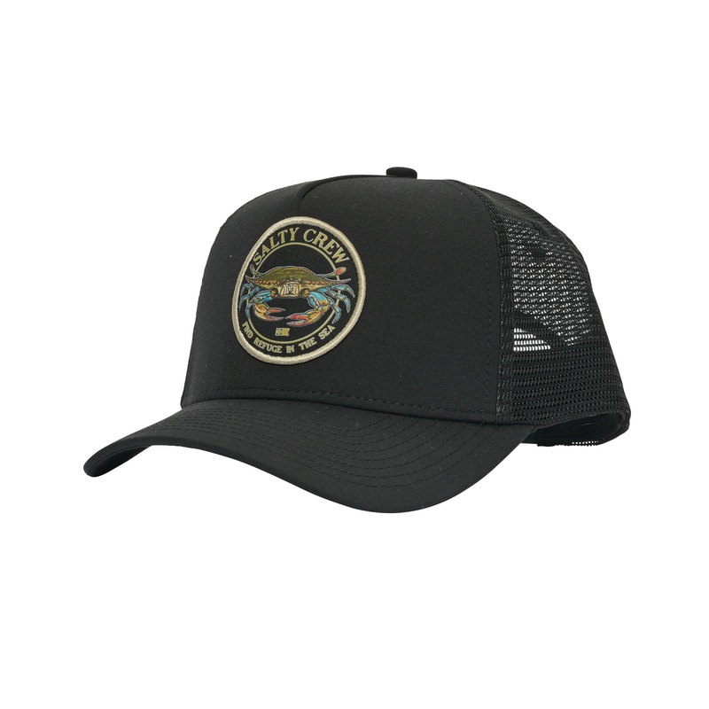 Salty Crew Jimmy 5 Panel Trucker Black OSFM