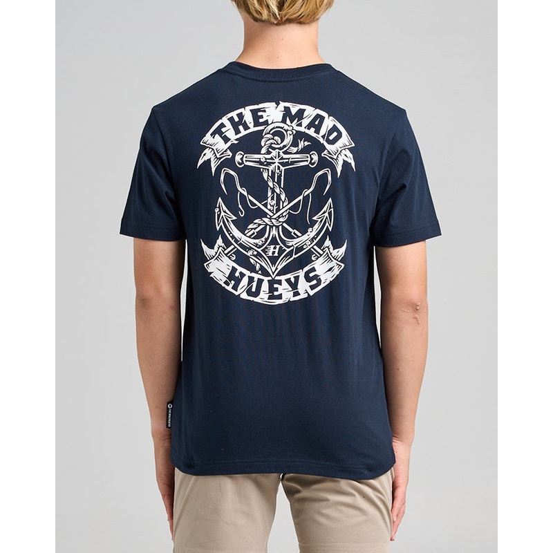 The Mad Hueys DROP ANCHOR | YOUTH SS TEE NAVY 6