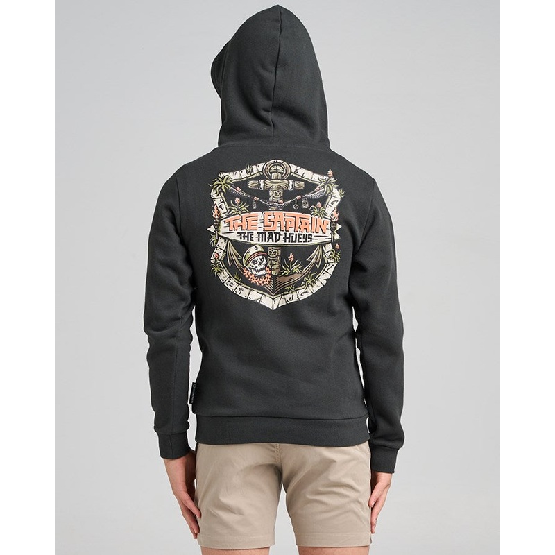 The Mad Hueys THE TIKI CAPTAIN | YOUTH PULLOVER VINTAGE BLACK 6