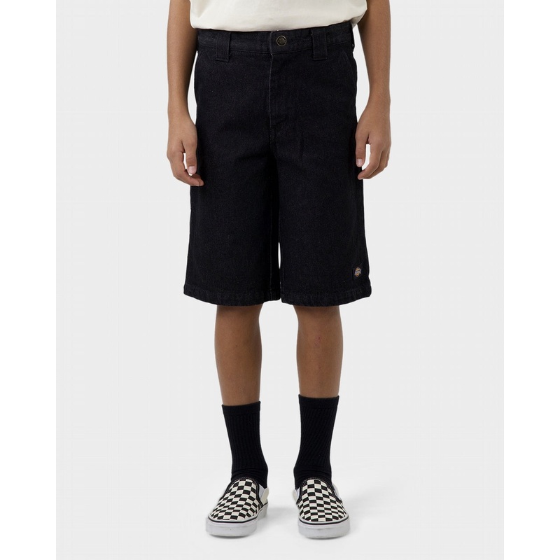 Dickies 42283Y Youth Denim Loose Fit Short BLACK 4