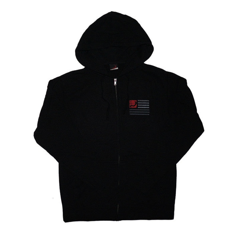 Zip-Up Flag Hoodie M