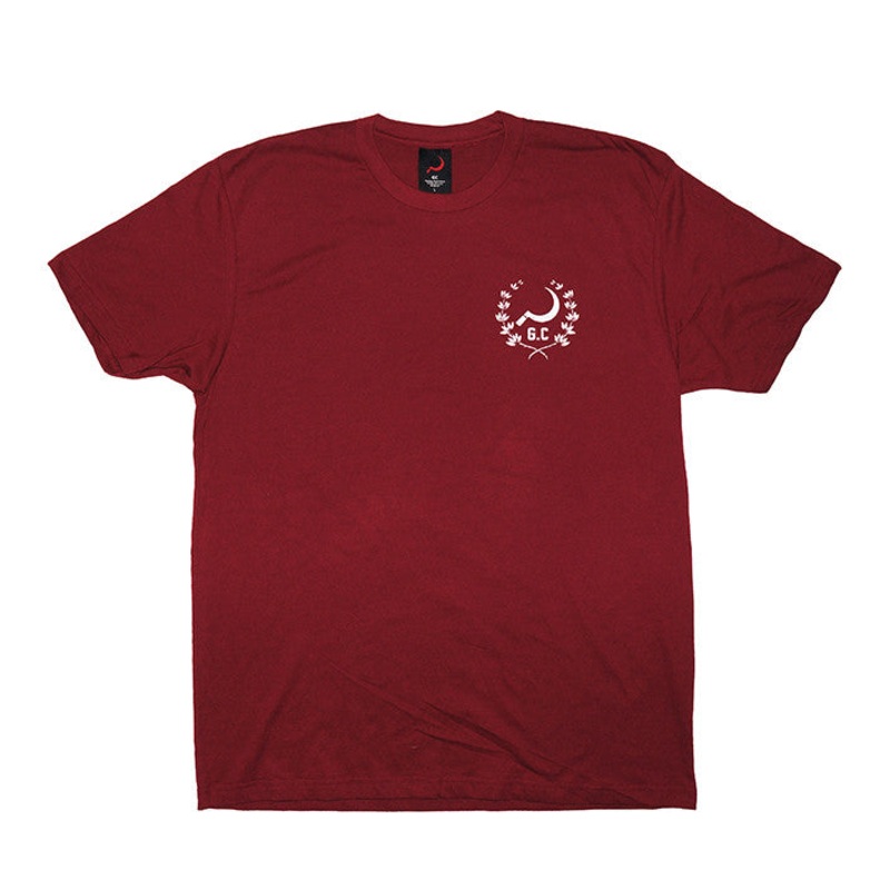 Crest t-shirt maroon M