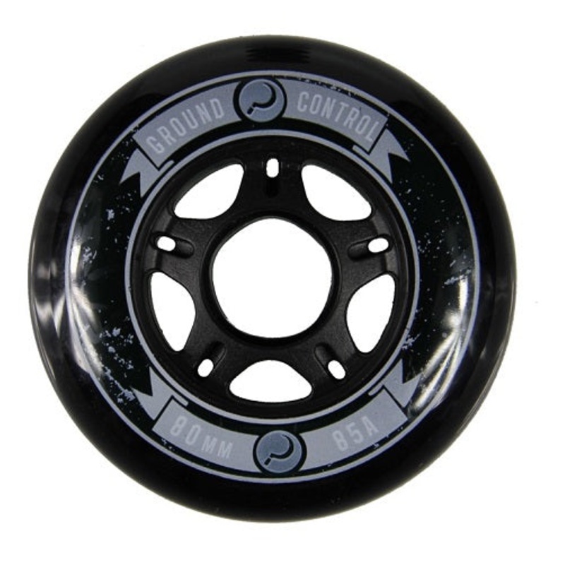 Ground Control Black Wheels 80mm 85a – Set of 4
