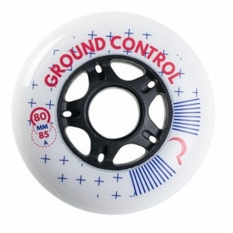 Ground Control White Wheels 80mm 85a – Set of 4