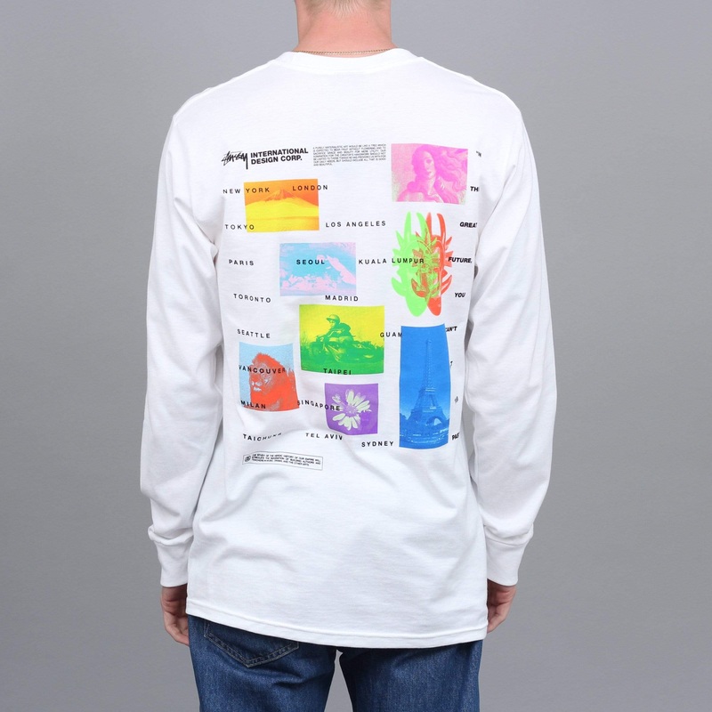 Stussy Great Future Longsleeve T-Shirt White Small