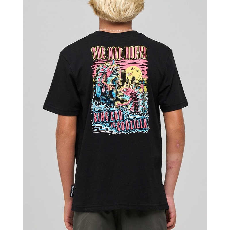 The Mad Hueys KING COD CODZILLA | YOUTH SS TEE BLACK 6