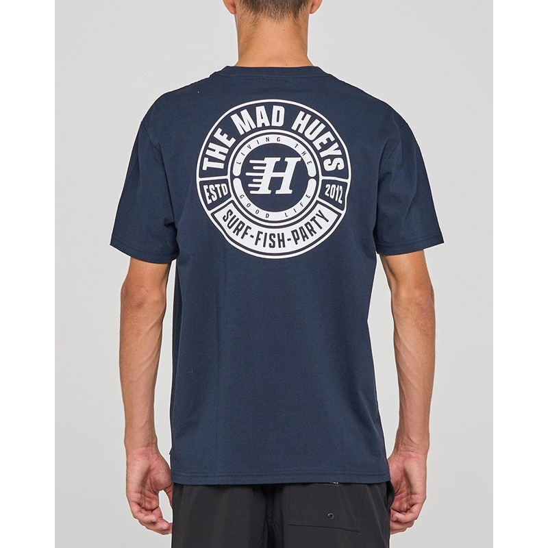 The Mad Hueys LIVING HUEYS | SS TEE NAVY S