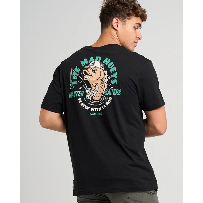 The Mad Hueys MASTER BAITERS | SS TEE BLACK S
