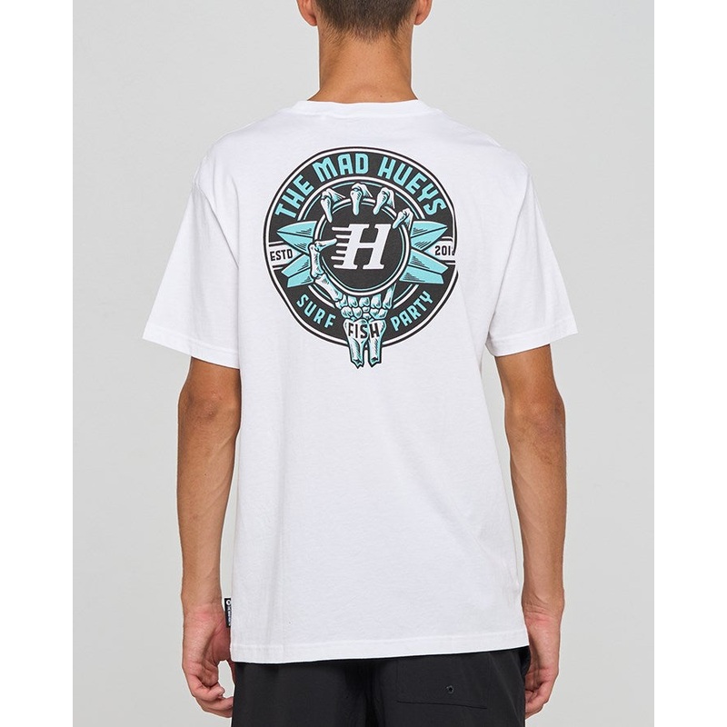 The Mad Hueys SURF HUEYS | SS TEE WHITE S