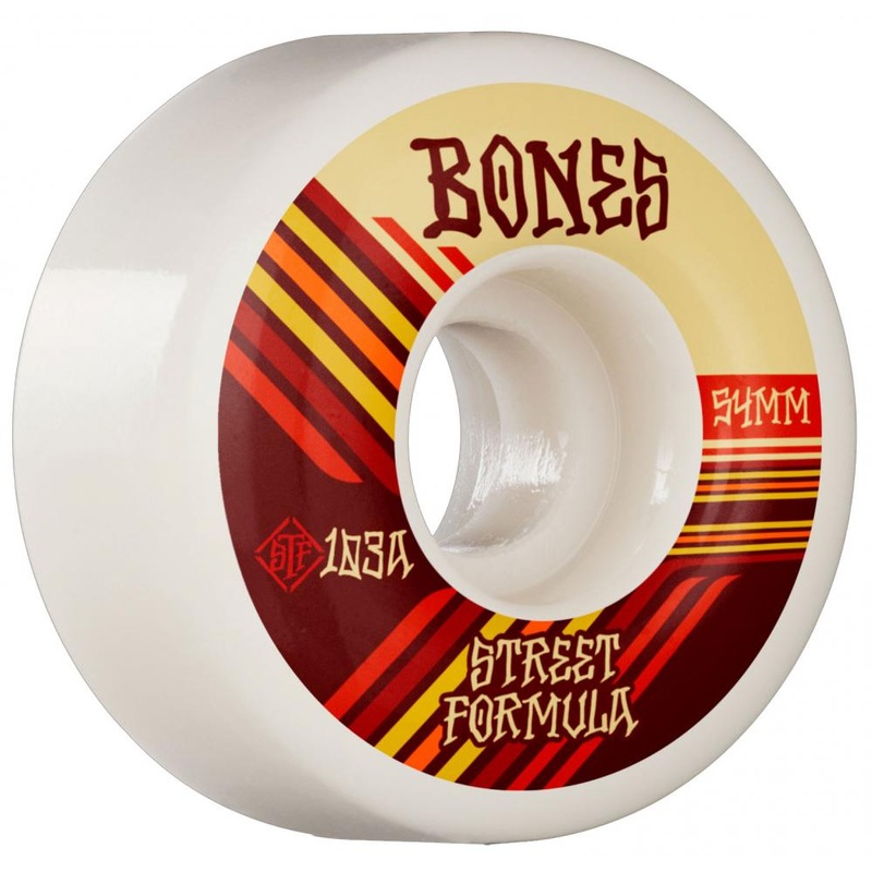Bones STF Retros V4 Wide Skateboard Wheels – 54mm 103a