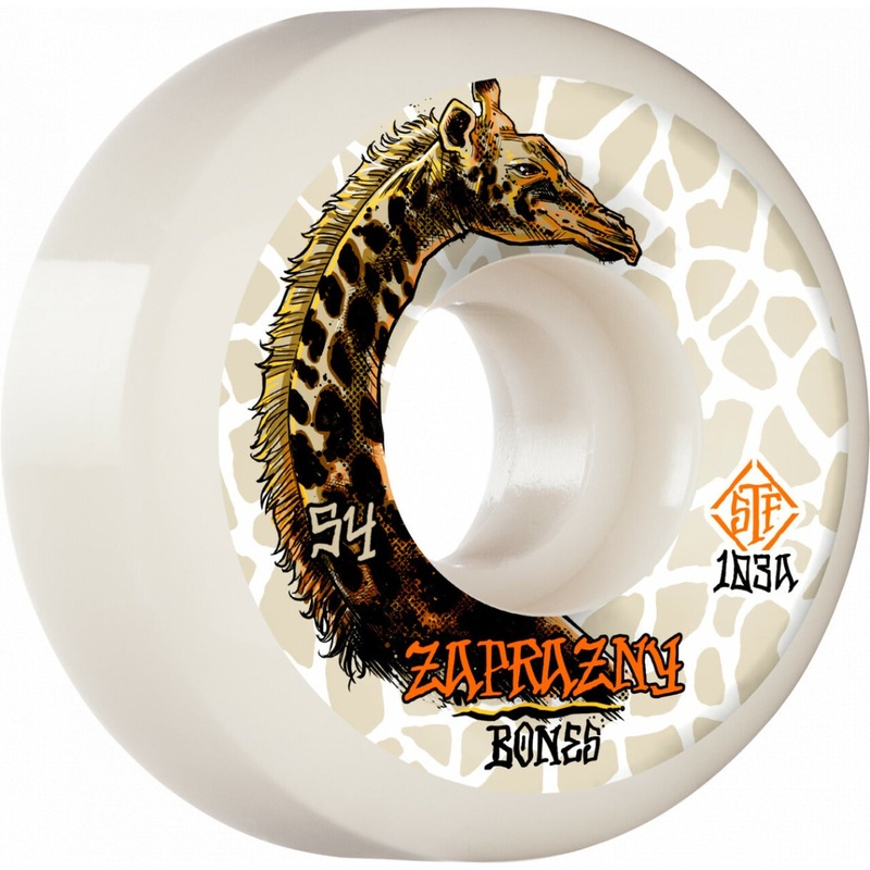 Bones STF Zaprazny Giraffe II V5 Sidecut Skateboard Wheels – 52mm 103a