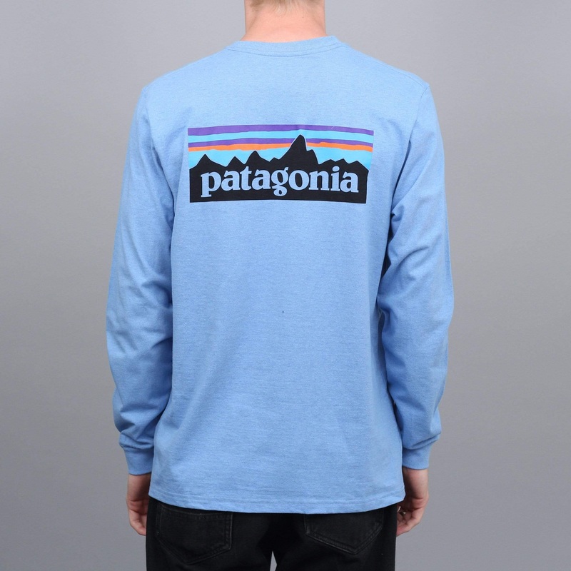 Patagonia P-6 Logo Responsibili Longsleeve T-Shirt Wilder Blue Small