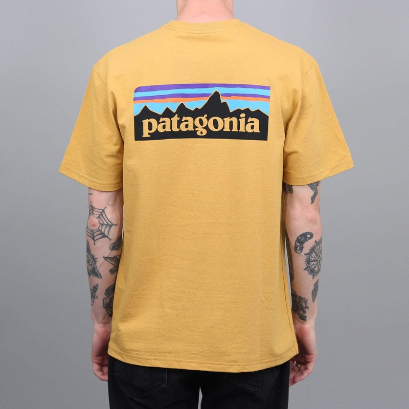 Patagonia P-6 Logo Responsibili T-Shirt Glyph Gold Small