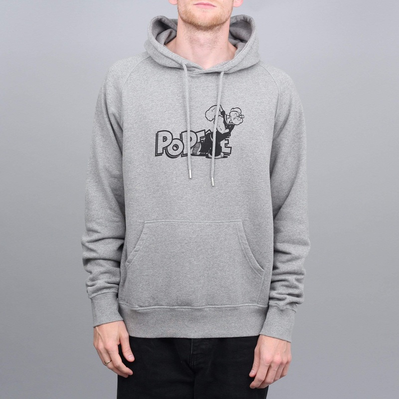 Pop Trading Pop Eye Hood Heather Grey Small
