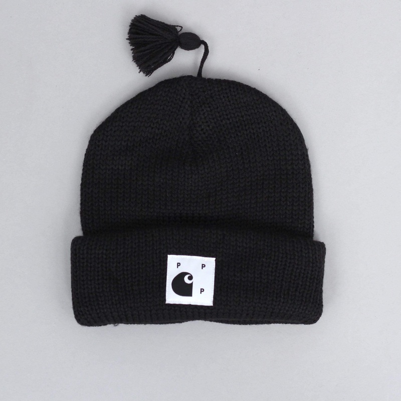 Pop Trading X Carhartt Watch Beanie Black