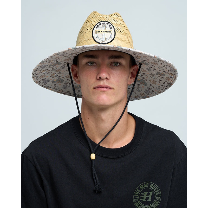 The Mad Hueys CROC CAPTAIN | STRAW HAT NATURAL OSFM