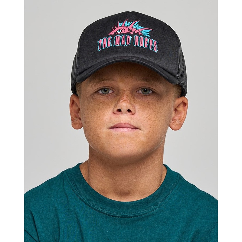 The Mad Hueys KING COD CODZILLA | YOUTH FOAM TRUCKER BLACK OSFM