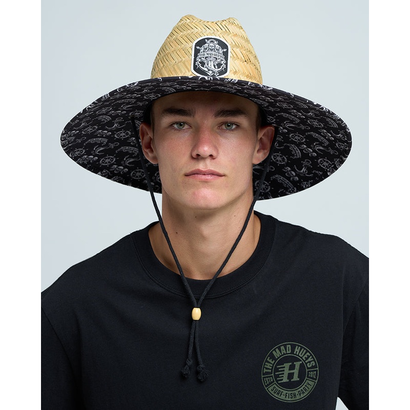 The Mad Hueys TRIPLE ANCHOR | STRAW HAT NATURAL OSFM