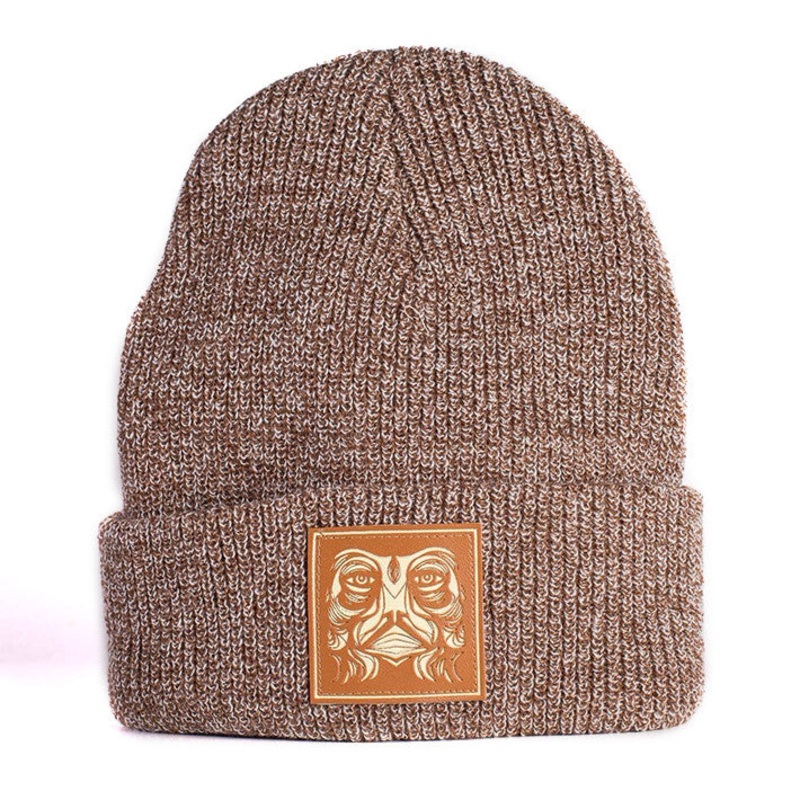 Beanie brown logo