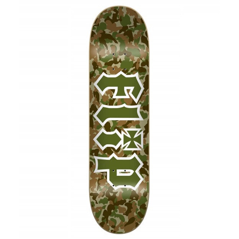 Flip Combat Green Skateboard Deck – 8.25″