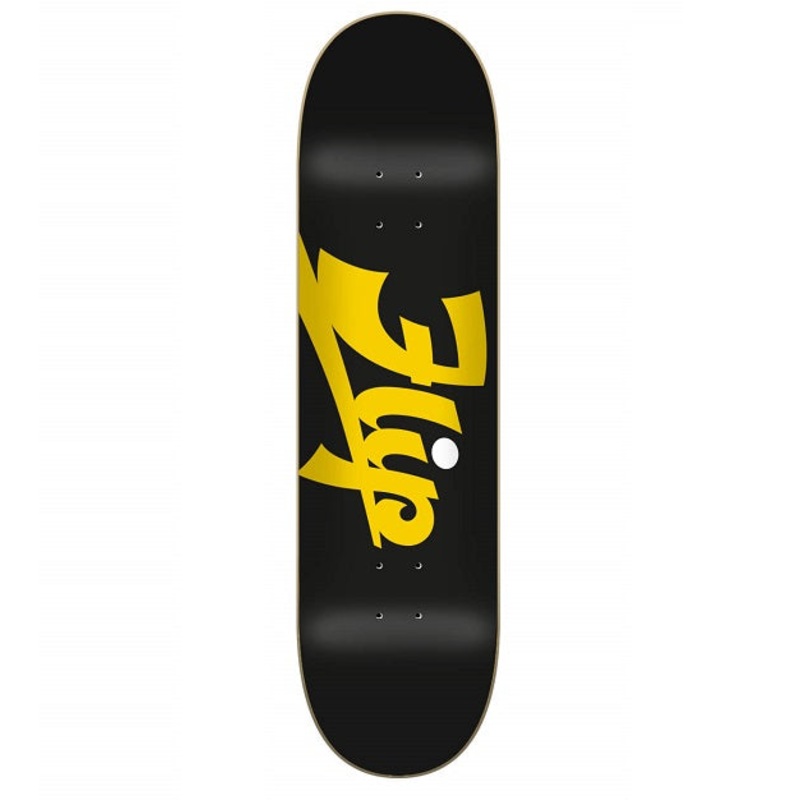 Flip Script Black Skateboard Deck – 8.25″