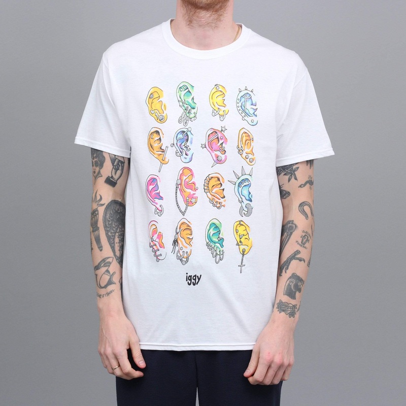 Iggy Pierced T-Shirt White Small