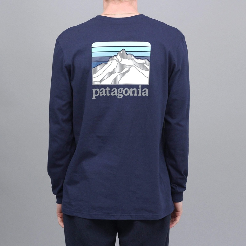 Patagonia Line Logo Ridge Responsibili Longsleeve T-Shirt Classic Navy Small