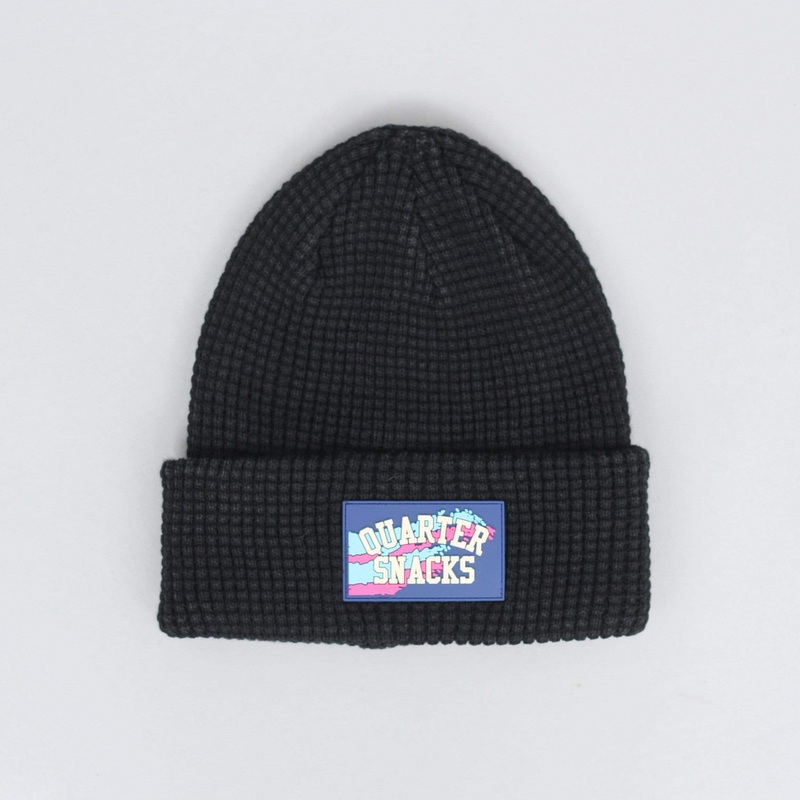 Quartersnacks Waffle Beanie Black