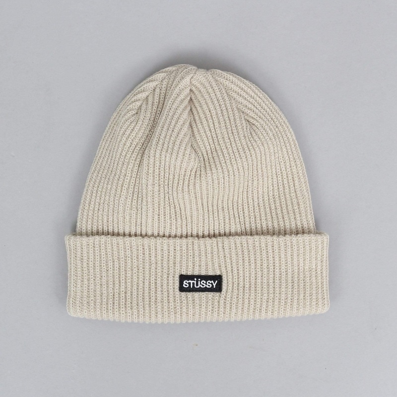 Stussy Small Patch Watch Cap Beanie Off White