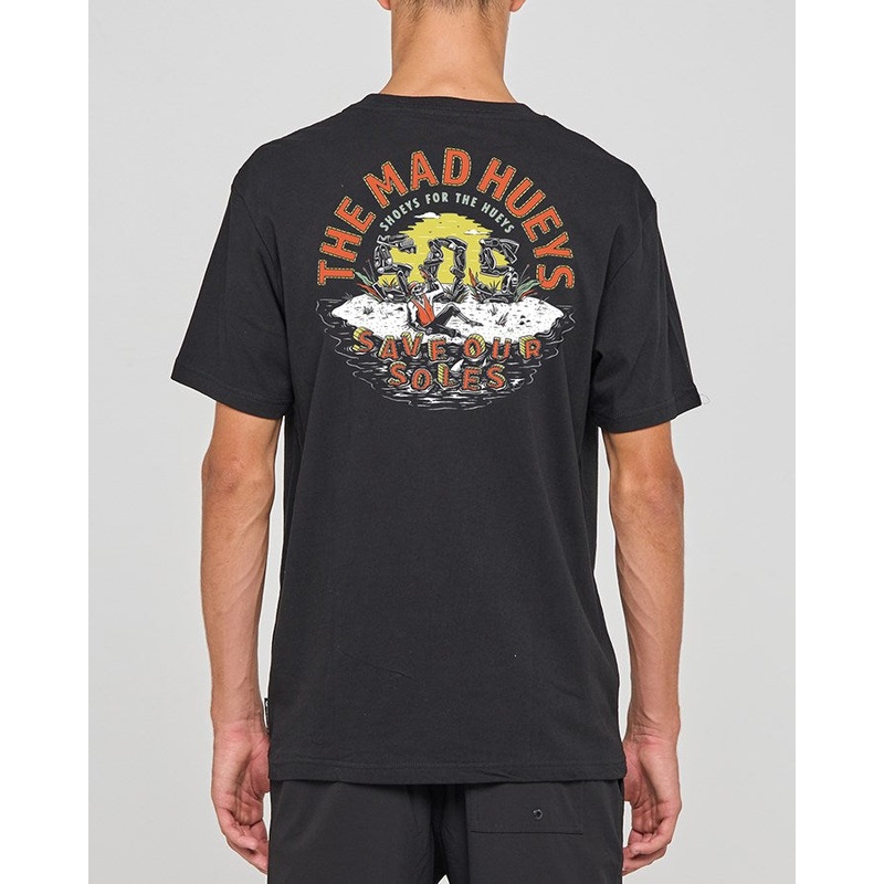 The Mad Hueys SAVE OUR SOLES | SS TEE BLACK S