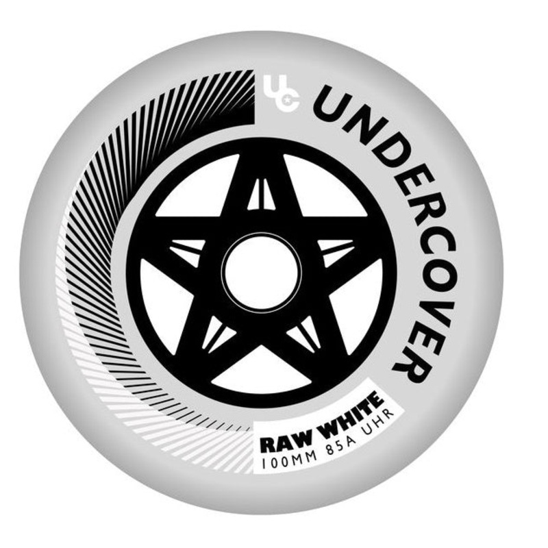 Undercover Raw White Wheels Bullet Radius 100mm 85a – Set of 8